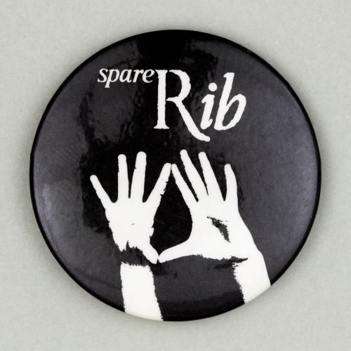 Button badge with text 'Spare Rib'